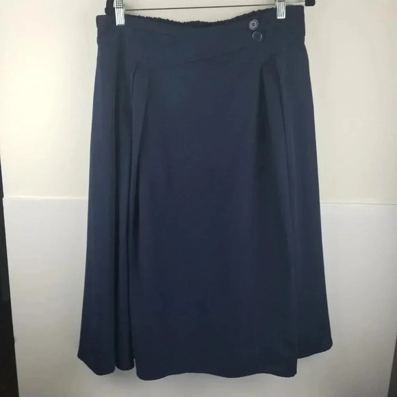 Kancy Kole Bundle Women's High-waisted Flared Skirts Beige, Navy Blue, Green 2X - Picture 7 of 16